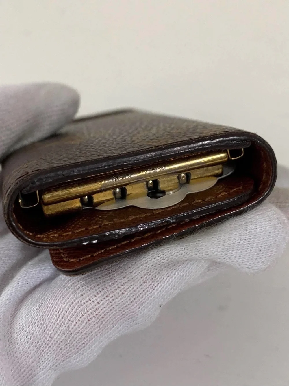 Louis Vuitton Brown and Gold Monogram Wallet